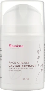 Massena Крем для лица с экстрактом черной икры Face Cream Caviar Extract Vitamin A-Caviar Extract-Algae Extract