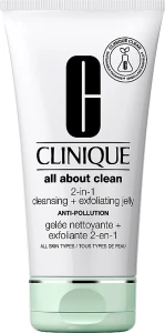 Clinique Очищающее и отшелушивающее желе 2-в-1 All About Clean 2-in-1 Cleansing + Exfoliating Jelly