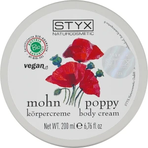 Styx Naturcosmetic Крем для тела "Мак" Mohn Poppy Cream Body