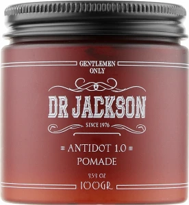 Dr Jackson Classic Styling Pomade, Medium Hold Gentlemen Only Old School Barber Antidot 1.0 Pomade