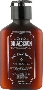 Dr Jackson Крем-гель для волосся "Відновлення балансу, вирівнювання в'юнкого волосся" Gentlemen Only Old School Barber Antidot 2.0 Natural Definition Curly Hair Cream