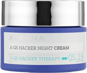 Arkana Нічний крем проти акне з гіалуроновою кислотою A-QS Hacker Therapy Night Cream