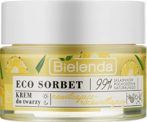 Зволожуючий крем для обличчя - Bielenda Eco Sorbet Moisturizing & Brightening Face Cream, 50 мл