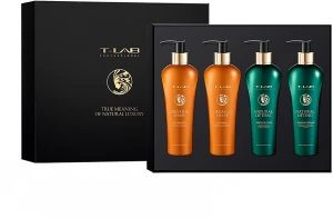 T-LAB Professional Подарунковий набір Natural Lifting Organic Shape Love Set (wash/300ml + cr/300ml + shmp/300ml + mask/300ml)