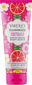 Yardley Скраб для тела Flowerazzi Magnolia & Pink Orchid Exfoliating Body Scrub