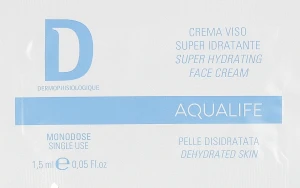 Dermophisiologique Интенсивно увлажняющий крем для лица Aqualife Crema Viso Super Idratante (пробник)