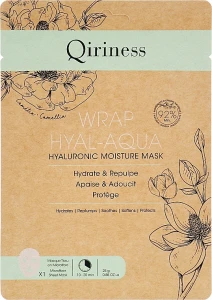 Qiriness Гиалуроновая увлажняющая и омолаживающая маска Wrap Hyal-Aqua Hyaluronic Moisture Mask