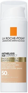 La Roche-Posay Антивозрастное солнцезащитное средство с тонирующим эффектом для лица против морщин и пигментации, SPF50 Anthelios Age Correct SPF50 Tinted