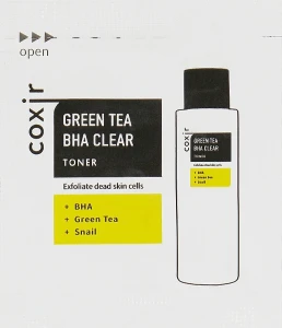 Coxir Тонер для лица Green Tea BHA Clear Toner (пробник)