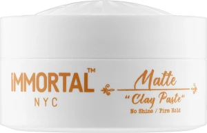 Immortal Матова глиняна паста для волосся NYC Matte "Clay Paste"