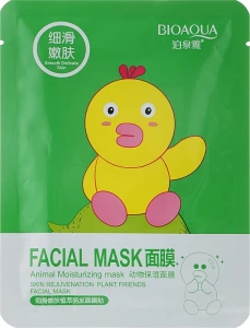 Bioaqua Маска з есенцією колагену й граната Facial Animal Moisturizing Mask Duck