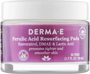 Derma E Відлущувальні пілінг-диски для обличчя Ferulic Acid Resurfacing Pads