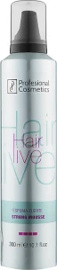 Profesional Cosmetics Пена для укладки волос Hairlive Strong Mousse