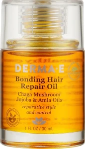 Derma E Восстанавливающее средство для волос с маслами чаги, жожоба и амлы Bonding Hair Repair Oil