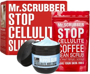 Mr.Scrubber Набір Stop Cellulite Cold Pepper Slim (cr/cold/250g + scrub/200g)