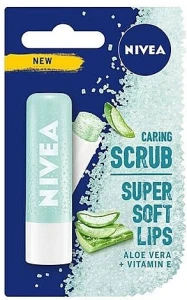 Nivea Скраб для губ "Алое вера + витамин E" Caring Scrub Super Soft Lips Aloe Vera + Vit-E