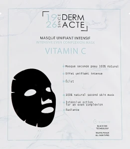 Academie Інтенсивна маска "Рівний тон" з вітаміном С для обличчя Derm Acte Intensive Even Complexion Mask