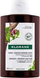 Klorane Шампунь з едельвейсом від випадання волосся Force Tired Hair & Hair Loss Shampoo with Organic Quinine and Edelweiss