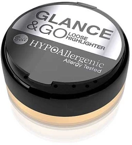 Bell HypoAllergenic Glance & Go Loose Highlighter Гіпоалергенний розсипчастий хайлайтер для обличчя й тіла