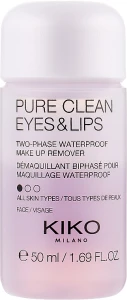 Kiko Milano Pure Clean Eyes & Lips (міні) Двофазна рідина для зняття макіяжу з очей і губ