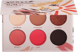 Pierre Rene Eyeshadow Palette Sunset Ustka Палетка тіней для повік