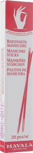 Mavala Деревянные палочки для маникюра, 20шт Manicure Sticks