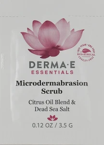 Derma E Відлущувальний скраб з мікроультрачасточками й мінералами Мертвого моря Microdermabrasion Scrub (пробник)