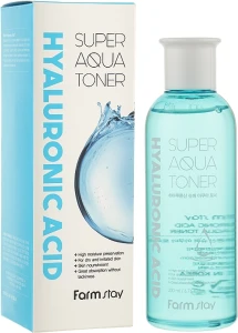 Суперзволожувальний тонер з гіалуроновою кислотою - FarmStay Hyaluronic Acid Super Aqua Toner, 200 мл