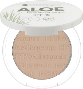 Bell Hypo Allergenic Aloe Pressed Powder SPF15 Пудра спресована із захистом SPF-15