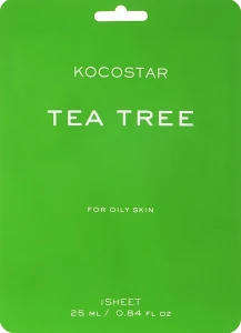 Kocostar Маска для проблемної шкіри проти висипів, з чайним деревом Tea Tree Mask
