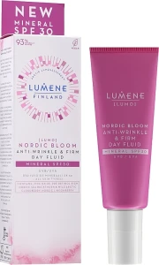 Lumene Укрепляющий дневной флюид для лица против морщин с минеральным фильтром Lumo Nordic Bloom Anti-Wrinkle & Firm Day Fluid Mineral SPF30