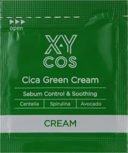 XYCos Крем для обличчя з центелою азіатською Cica Green Cream (пробник)