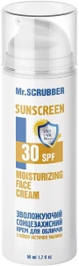 Mr.Scrubber Зволожувальний сонцезахисний крем для обличчя з олією кісточок малини Bronze Body Moisturizing Face Cream SPF 30