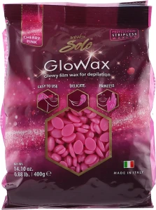 ItalWax Плівковий віск для депіляції "Рожева вишня" Solo GloWax Cherry Pink