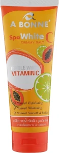 A Bonne Крем-сіль для тіла з вітаміном С Whitening Shower Cream With Lemon And Papaya With Vitamin C