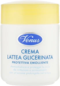 Venus Захисний, пом'якшувальний гліцериновий молочний крем для обличчя Crema Lattea Glicerinata