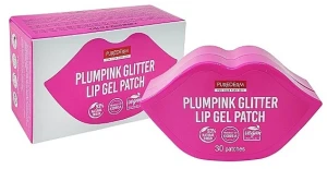 Purederm Гелевые патчи для губ Plumpink Glitter Lip Gel Patch