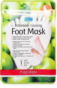 Purederm Интенсивно восстанавливающая маска для ног Purderm Intensive Healing Foot Mask Green Apple