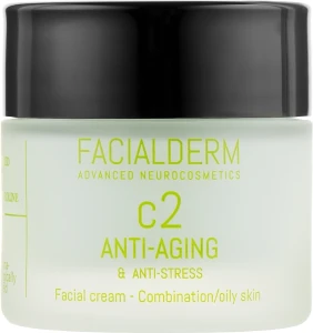 Facialderm Крем проти старіння й стресу, для комбінованої й жирної шкіри C2 Anti-Age And Anti-Stress Cream