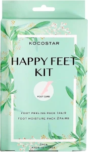 Kocostar Набір Happy Feet Kit (f/mask/2x14ml + f/peeling/40ml)