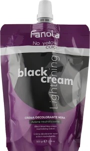 Fanola Черный осветляющий крем c эффектом серебра No Yellow Black Cream Lightener