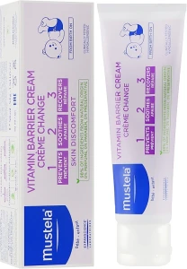 Mustela Вітамінізований захисний крем під підгузник 1 2 3 Bebe 1 2 3 Vitamin Barrier Cream