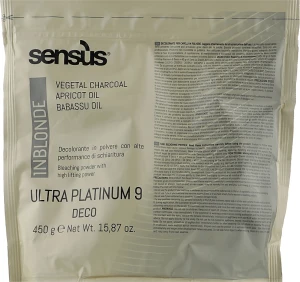 Sensus Знебарвлювальна пудра, 9 тонів InBlonde Deco Ultra Platinum 9 Bleaching Powder