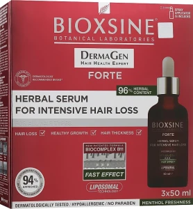 Biota Растительная сыворотка от интенсивного выпадения волос для всех типов Bioxsine DermaGen Forte Herbal Serum For Intensive Hair Loss