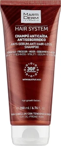 MartiDerm Шампунь от выпадения волос "Антисеборейный" Hair System Anti-sebum Anti Hair-loss Shampoo