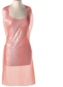 Panni Mlada Фартух для перукарських робіт 80х125 см, поліетилен, рожевий, 50 штук