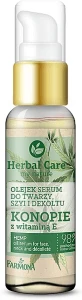 Farmona Олія-сироватка для обличчя "Коноплі з вітаміном Е" Herbal Care Serum