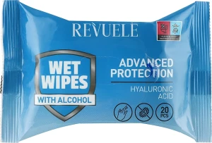 Revuele Вологі серветки з гіалуроновою кислотою Advanced Protection Wet Wipes Hyaluronic Acid