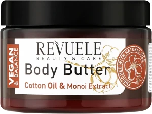 Revuele Баттер для тела "Хлопковое масло и экстракт монои" Vegan & Balance Body Butter Cotton Oil & Monoi Extract