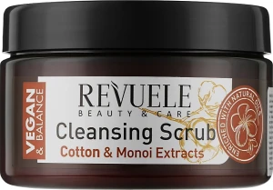 Revuele Скраб для тела "Хлопковое масло и экстракт монои" Vegan & Balance Cotton Oil & Monoi Extracts Cleansing Scrub